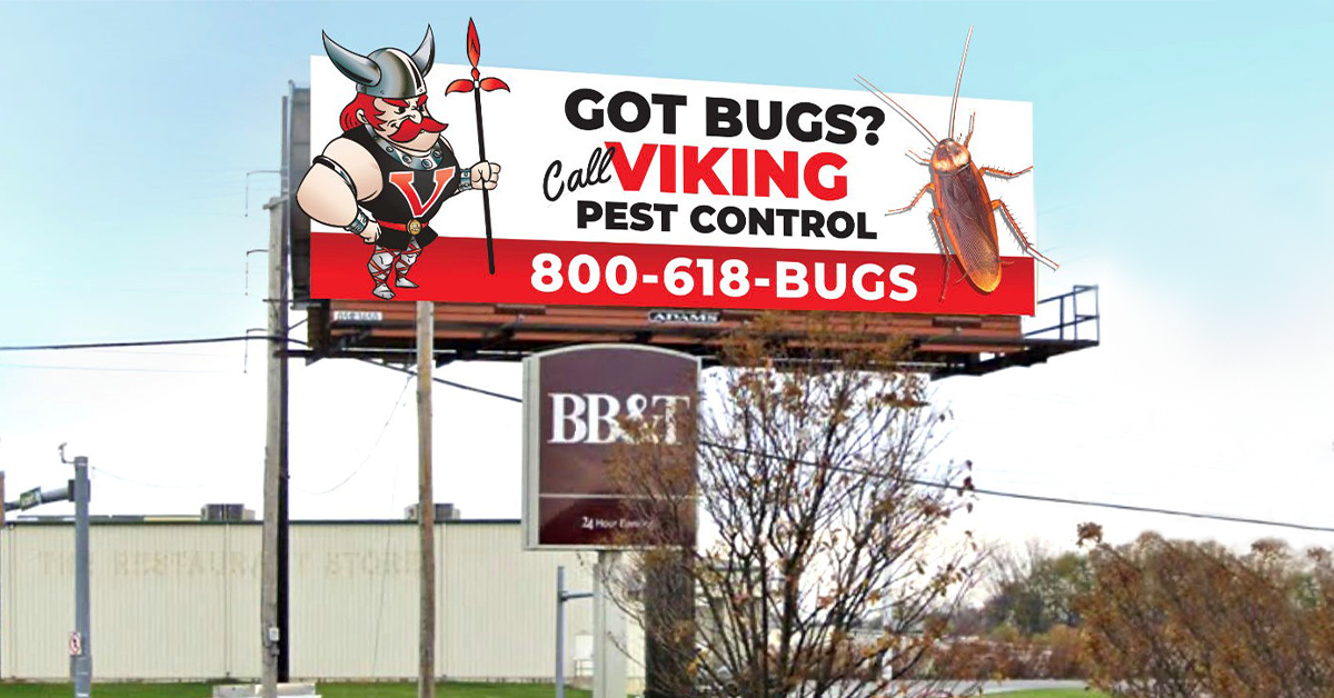 Viking Pest’s Billboards Will Grab Drivers’ Attention!