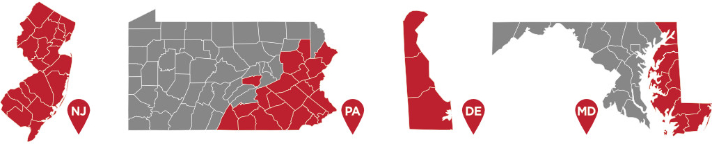 The Industry Leader Throughout the Tri-state Area, Delaware Valley and Eastern Shore of Maryland