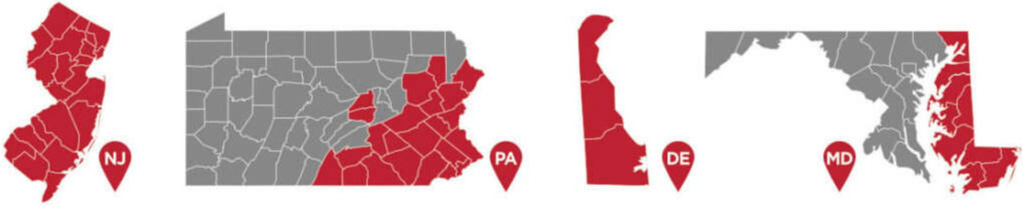 The Industry Leader Throughout the Tri-state Area, Delaware Valley and Eastern Shore of Maryland